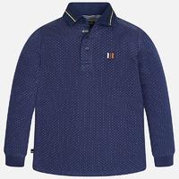 Boy jacquard long sleeve polo shirt Mayoral