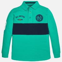 Boy long sleeve polo with stripe Mayoral