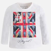 Boy t-shirt with print and long sleeves Mayoral