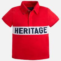 Boy short sleeve print polo Mayoral