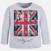 Boy t-shirt with print and long sleeves Mayoral