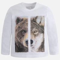 Boy brushed jersey t-shirt with long sleeves Mayoral
