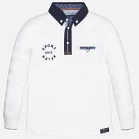 Boy long sleeve polo with embroidered details Mayoral