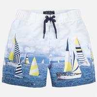 boy saling boats print swim trunks mayoral