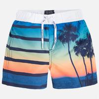 Boy tropical print swim trunks Mayoral