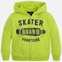 Boy hoodie with zipper and print Mayoral