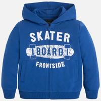 Boy hoodie with zipper and print Mayoral