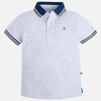 Boy short sleeve polo with jacquard Mayoral