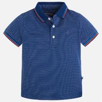 Boy short sleeve polo with jacquard Mayoral