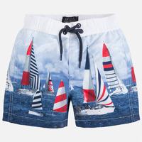 Boy saling boats print swim trunks Mayoral