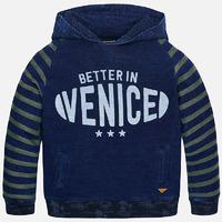 boy hoodie with print mayoral