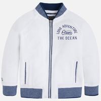 Boy jacket with rib knit details Mayoral