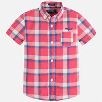 Boy short sleeve check shirt slim fit Mayoral