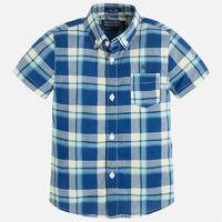 Boy short sleeve check shirt slim fit Mayoral