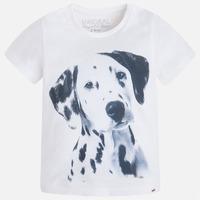 boy short sleeve t shirt dalmatian dog print mayoral