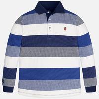 Boy striped long sleeve polo shirt Mayoral