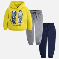 Boy tracksuit with sweatshirt and two trousers Mayoral