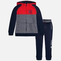 Boy fleece tracksuit with zipped hoodie Mayoral