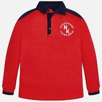 Boy rugby style polo shirt with long sleeves Mayoral