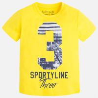 boy short sleeve t shirt with rib knit mayoral