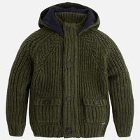 Boy knit cardigan with hood Mayoral