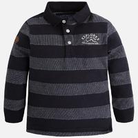 Boy striped long sleeve polo shirt Mayoral