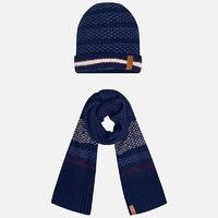 boy set of acrylic scarf and beanie mayoral