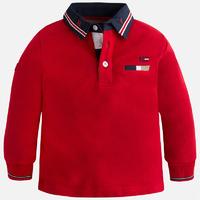 Boy plain long sleeve polo shirt Mayoral