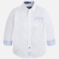 boy long sleeve shirt with contrast button mayoral