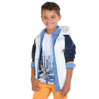 boy windbreaker jacket with buttons mayoral