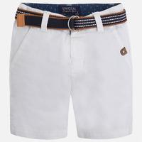 Boy cotton pique shorts with belt Mayoral