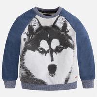 Boy brushed fleece sweatshirt with photo Mayoral