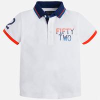 Boy short sleeve polo with buttons on collar Mayoral