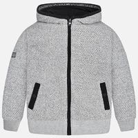 Boy hoodie with pockets and zip Mayoral