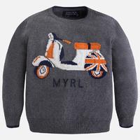 Boy jumper with intarsia drawing Mayoral