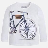 boy long sleeve bicycle print t shirt mayoral