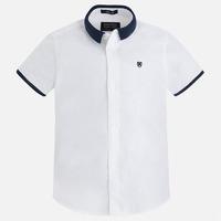 Boy short sleeve shirt with contrast collar and cuffs Mayoral