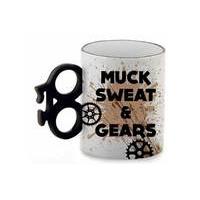 Boxer Gifts Bike Mug | Black/Brown