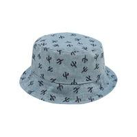 Boys cotton rich denim cactus print bucket style fisherman\'s hat - Denim