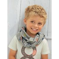 boys snood indigo blue striped