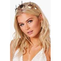 Boutique Mermaid Shell Head Crown - gold