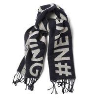 Boys Never Stop Learning Scarf 9-15 Yrs - Navy