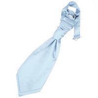 boys plain baby blue satin scrunchie cravat