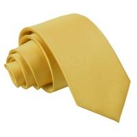 boys plain gold satin tie 8 years