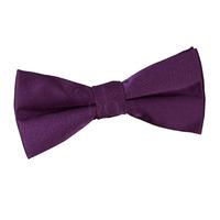 Boy\'s Plain Purple Satin Bow Tie