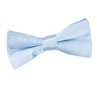 Boy\'s Plain Baby Blue Satin Bow Tie