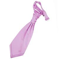 Boy\'s Plain Lilac Satin Scrunchie Cravat