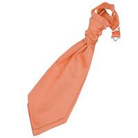 Boy\'s Plain Coral Satin Scrunchie Cravat