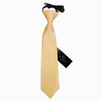 Boy\'s Plain Pale Yellow Satin Pre-Tied Tie (2-7 years)