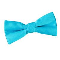 Boy\'s Plain Robin\'s Egg Blue Satin Bow Tie